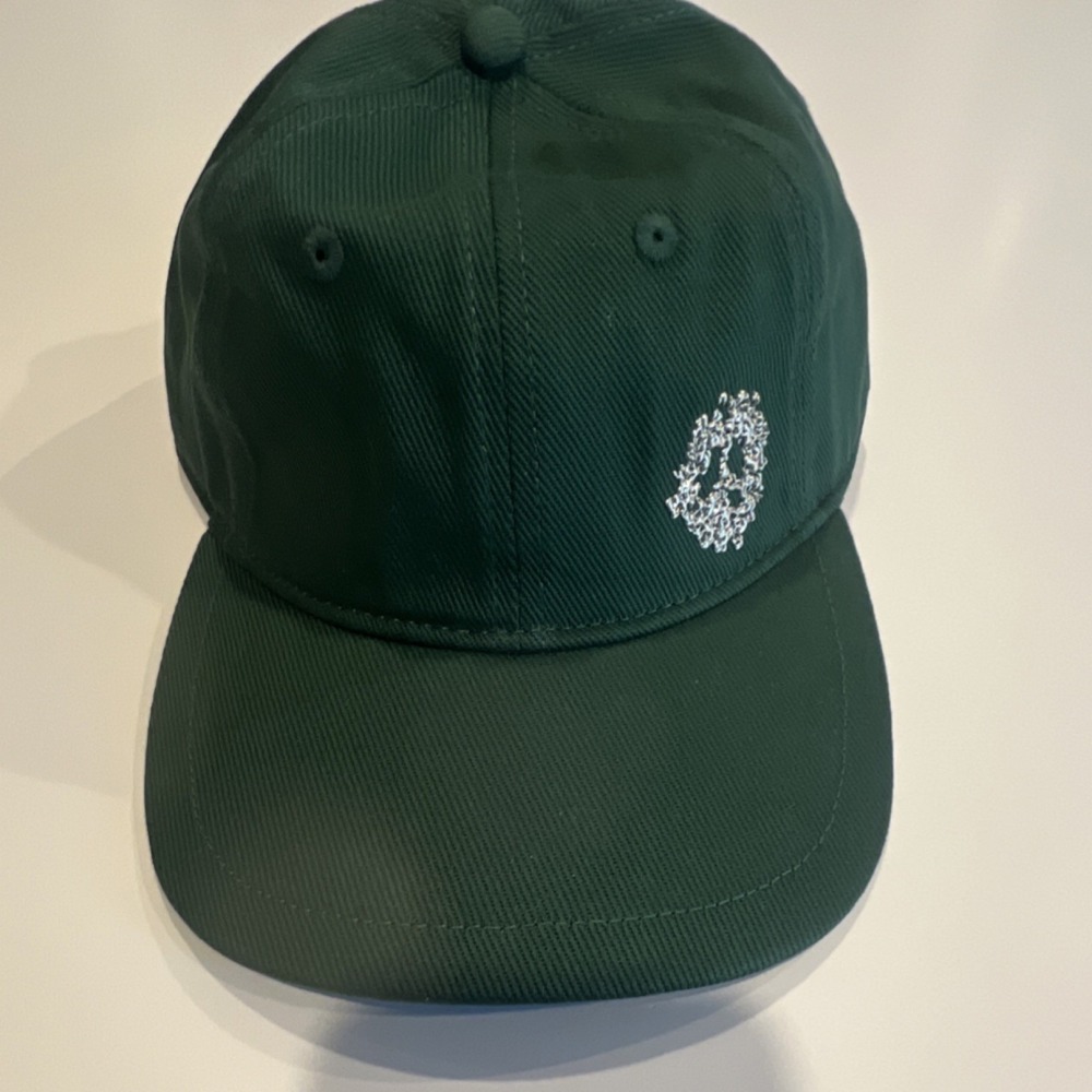 Denim Tears Green Adjustable College Baseball Cap Men One Size Casual Solid